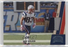 2011 Panini Threads Jerseys Prime 54/99 Wes Welker #91 rf2