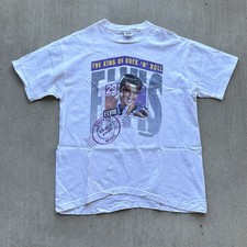 Vintage 1992 Elvis Presley Stamp Anvil T-Shirt Size XL Single Stitch Made in USA