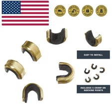 5-Pack Bowstring Nock Set for Recurve and Compound Bows - Stays Secure to Str...