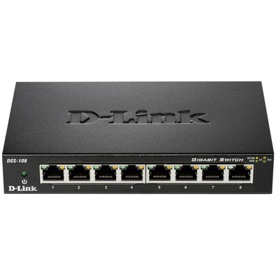 D-Link DGS-108 Netzwerk Switch  8 Port 1 GBit/s
