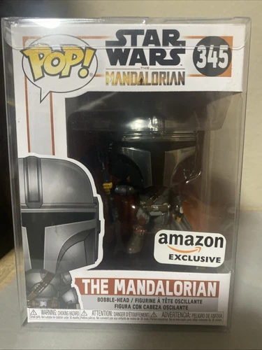 Funko Pop! Star Wars 345 The Mandalorian Amazon Exclusive Vinyl Figure New