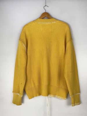 美品/定価¥55000/OUAT YELLOW OFFICE CARDIGAN OUAT Cardigan OFFICE (THICK 2 POLYESTER YELLOW Used | eBay