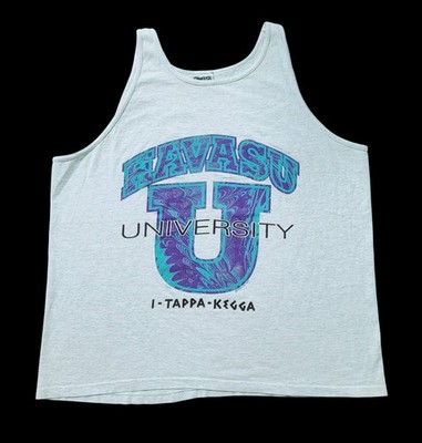 Vintage 1988 Havasu University Tank Top I Tappa Kegga Fraternity Cali Arizona 