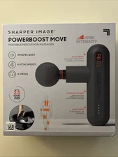 Sharper Image Percussion Massage Gun ~ Powerboost Move Lightweight & Portable