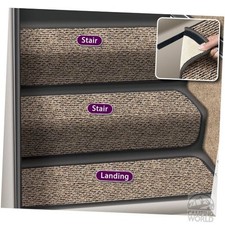 5-1093 Decorian Step Huggers For RV Landings 8 In. 8" x 23 " Peppercorn Black