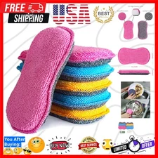 Quick Drying Non-Scratch Sponges for Effortless Kitchen Cleaning – Set of 6