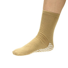 Soft Sole Slipper Socks XL, Non Skid Hospital Travel, Beige  2183 20 OFF 