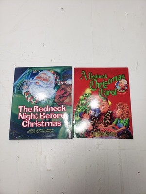 Lot Of 2 Redneck Christmas Carol & Redneck Night Before Christmas Pre Owned