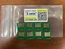 8 Standard Capacity Toner Chip 4062- 63/64/65 for Xerox VersaLink C9000 Refill