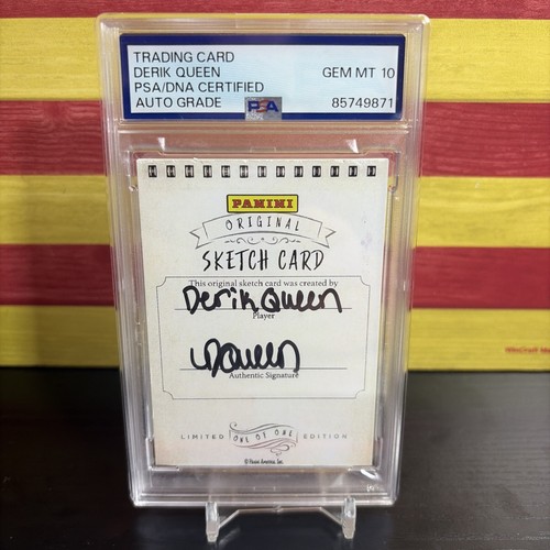 2025-26 Original Sketch Card Rated Rookie RC Derik Queen Auto 1/1 PSA 10 NA64
