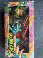 1992 Playmates TMNT Cave Turtle Leo And Dingy Dino Sealed MISB Vintage Rare