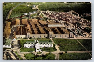 A. P. Green Fire Brick Co. Mexico, MO World's Largest Plant Aerial View Postcard