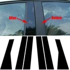 6Pcs/Set For Jeep Grand Cherokee 2011-21 Door Window Pillar Post Side Cover Trim