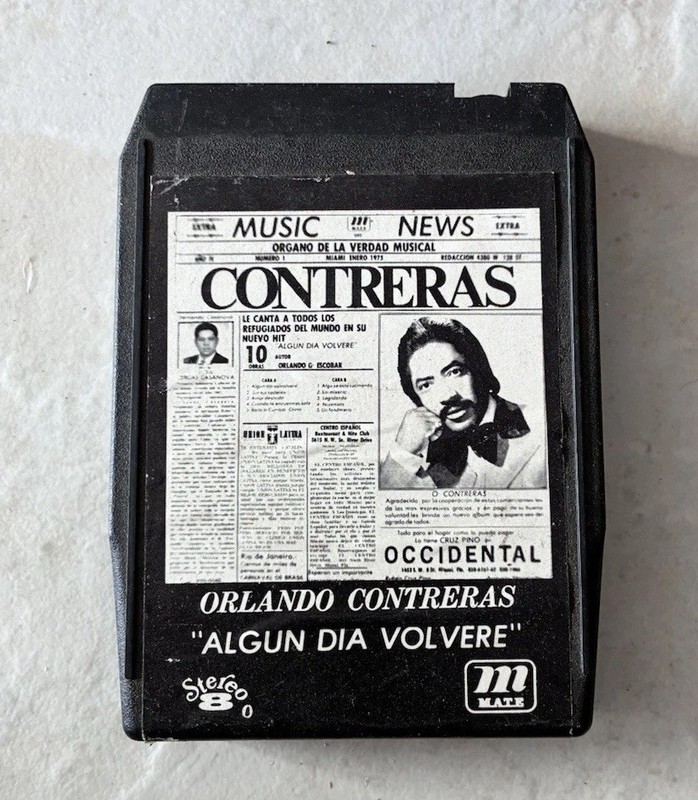 Orlando Contreras - Algun Dia Volvere - South Eastern Records 8 Track Tape 