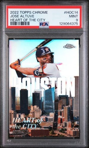Jose Altuve 2022 Topps Chrome Heart of the City Refractor #HOC-14 PSA 9