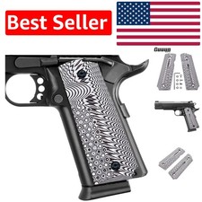G10 1911 Grips - Full Size Government Commander With Eagle Wing Texture