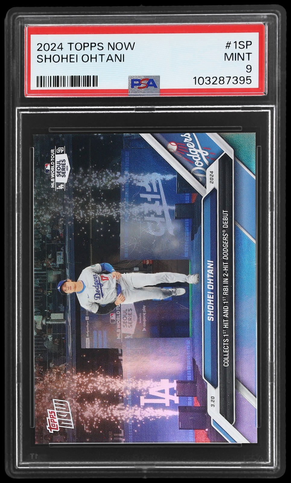 2024 Topps Now Shohei Ohtani #1SP PSA 9 Baseball Mint Dodgers SP