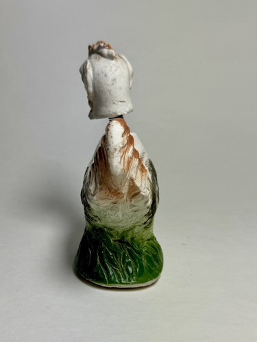 Vintage Chalk Ware Easter Chick Bobble Head Nodder Decoration Chicken - Picture 5 of 8
