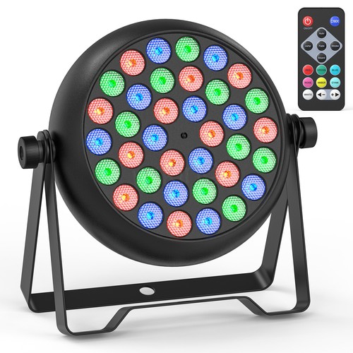 36LED Beam Wash Par Can Light DMX Storbe Remote Stage DJ Disco Party Lights Xmas - Picture 10 of 10