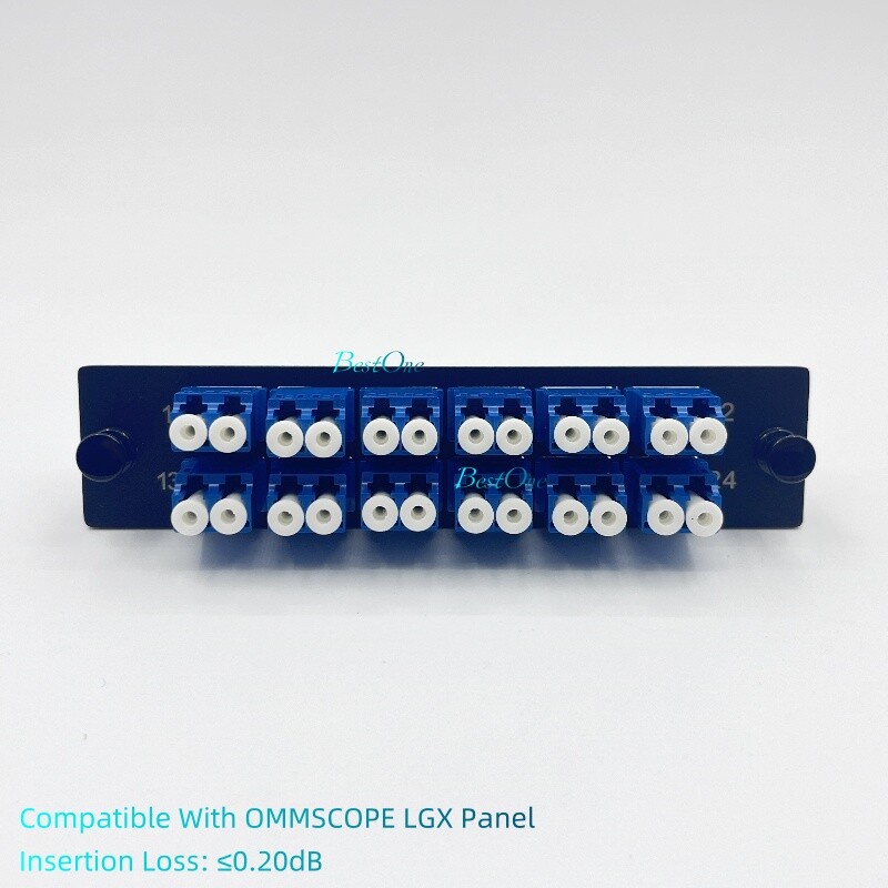 LC コンプセット LGX Fiber Optical Panel 12 LC Duplex Adapter OS2 Compatible