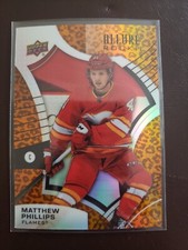 2021-22 Matthew Phillips Leopard Rookie Allure Hockey Upper Deck Calgary Flames