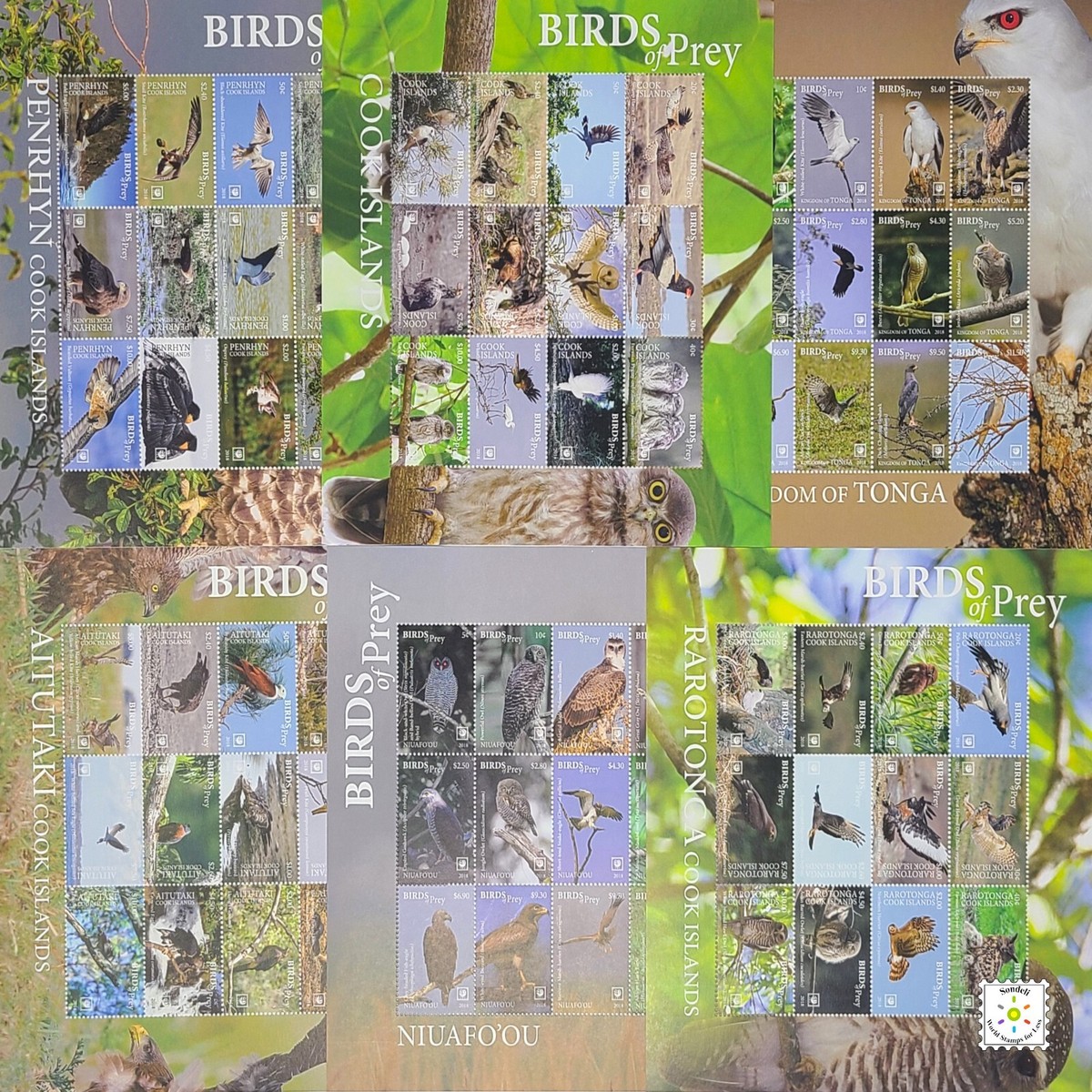 Worldwide Birds Stamp MNH Mint Collection Full Sets Different
