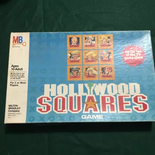 Milton Bradley Hollywood Squares Game No. 4712 Vintage TV Series Game