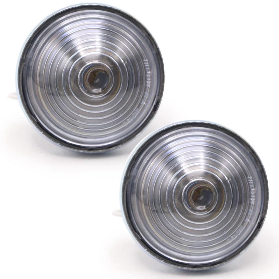 Set Clear Amber Turn Signal Light Lamp For Jeep CJ-3B CJ3 CJ5 CJ6 1955 - 1975 - Image 2 of 4