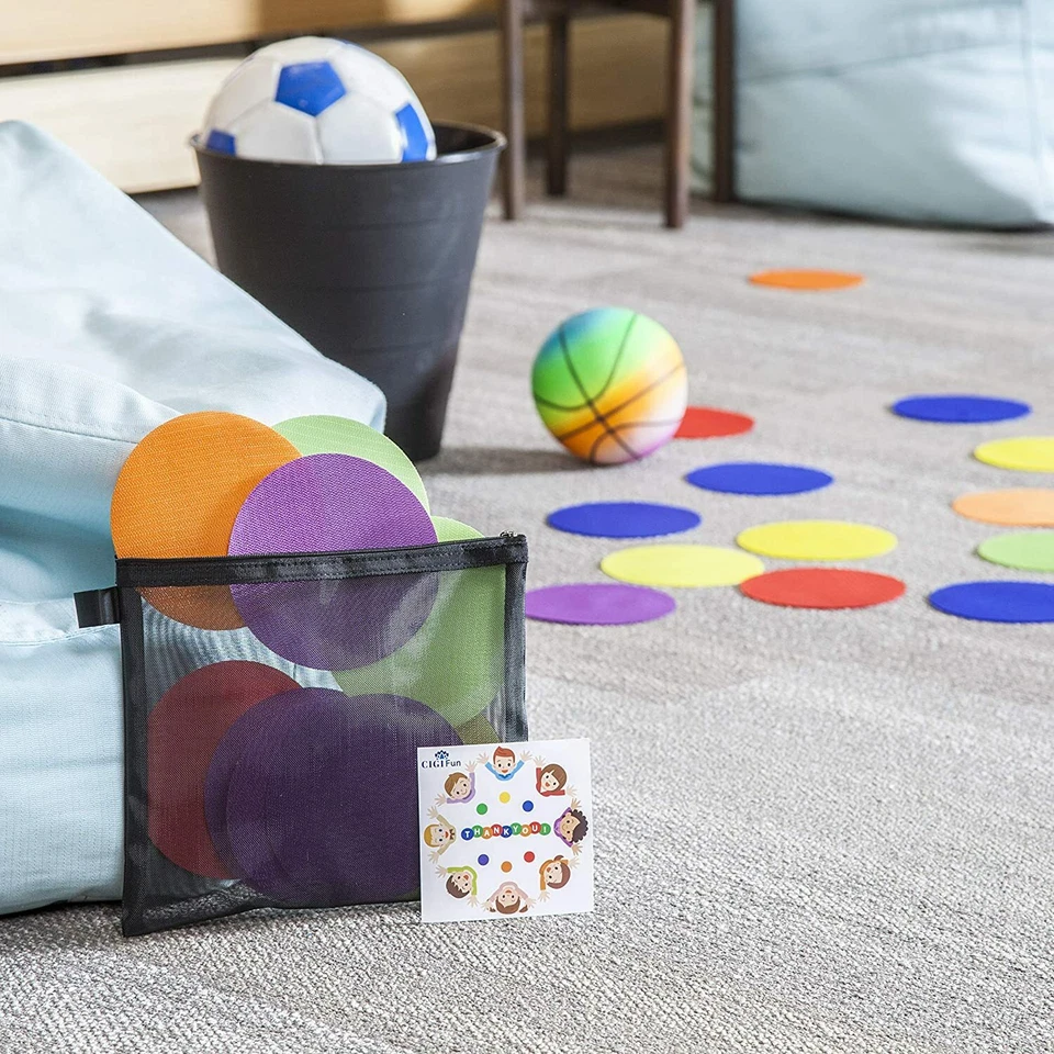 Маркеры пятен для ковровых покрытий для пола в классе — 5 дюймов (упаковка 30 шт.) - Изображение 2 из 4