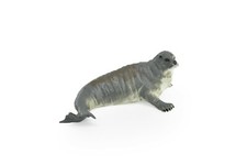 Seal Toy, Figure, Figurine, Model, Rubber Replica, Hand Painted 4" CWG211 BB42