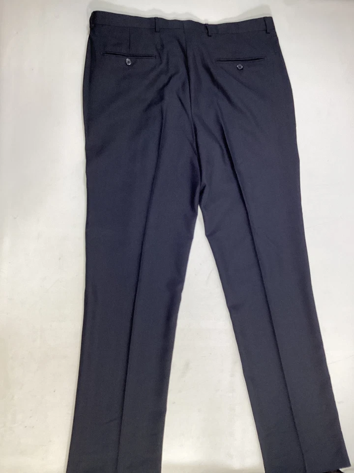 Pantalones de vestir para hombre Angelo Rossi azul marino talla 33W nuevos sin etiquetas Foto 3 de 4