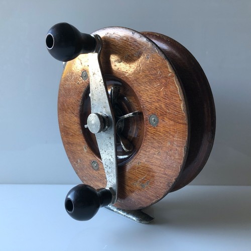 Alvey 7" Laminated Marine Ply wood, Anti Reverse Drag 725/C23 Boat Fishing Reel - Picture 8 of 16