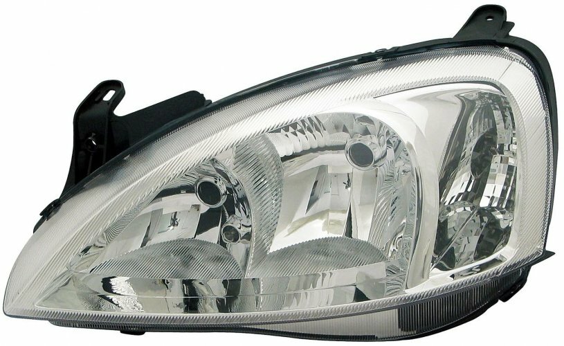 Phare avant gauche pour Opel Corsa C et Combo 2003-2005 optique conducteur