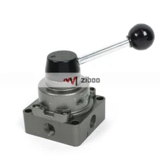 HV-03 3/8BSP 3 Position 4 Ways Air Flow Control Hand Rotary Lever Valve✦Kd #F1