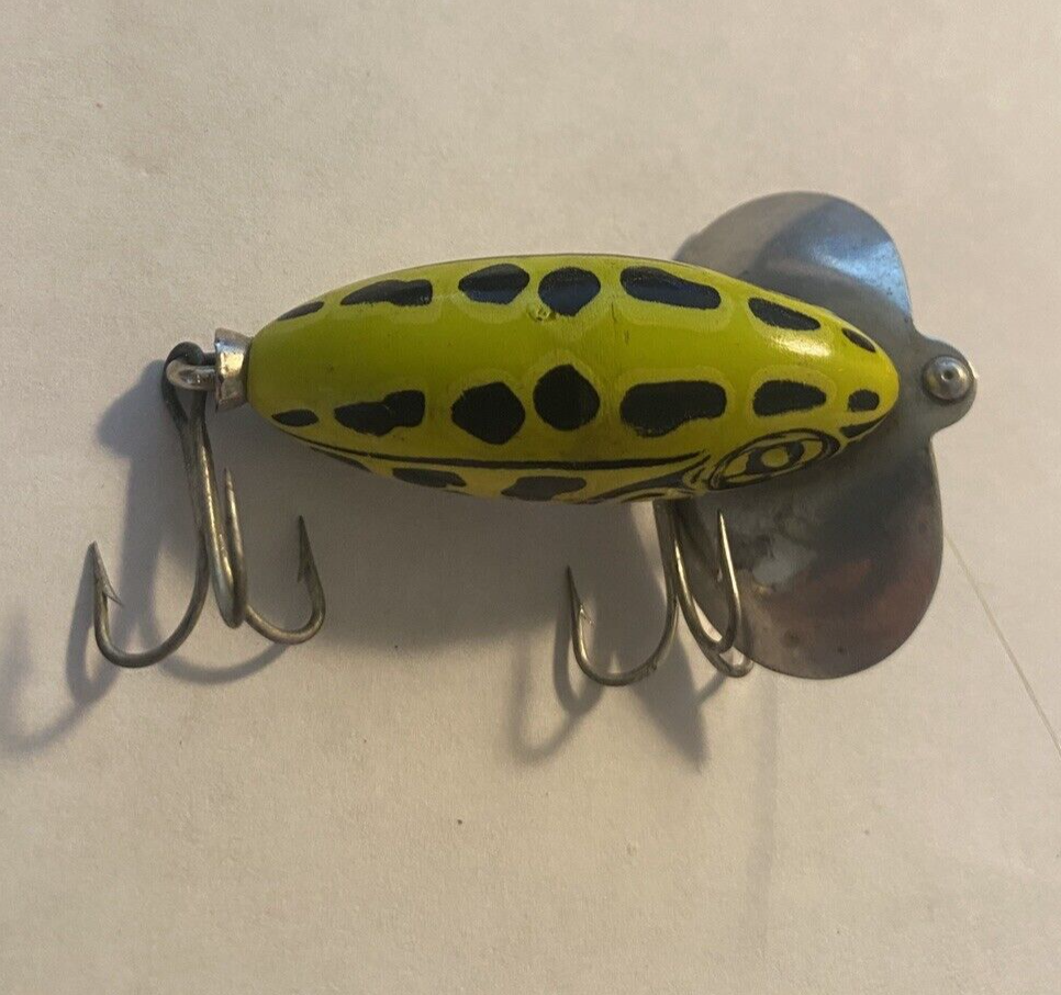 Vintage Fred Arbogast Jitterbug Fishing Lure Akron Ohio Green eBay
