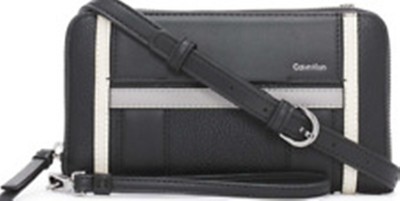 Calvin Klein Women's Sol Organizational Wallet String Crossbody Black Multi