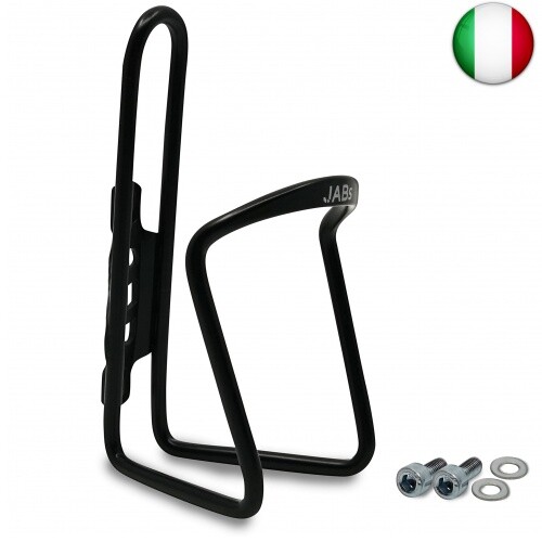 Portabottiglie per bicicletta, nero, in alluminio, extra rinforzato, per bici - Foto 1 di 7