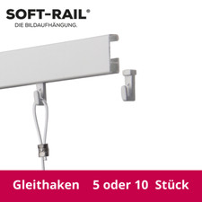5 St. oder 10 St., Gleithaken, Silber / Weiß...