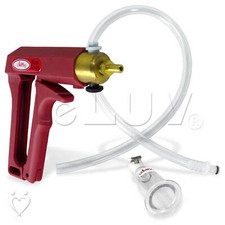 LeLuv Clitoris Enlargement Vacuum Pump MAXI Red Handle Quick-Disconnect Cylinder