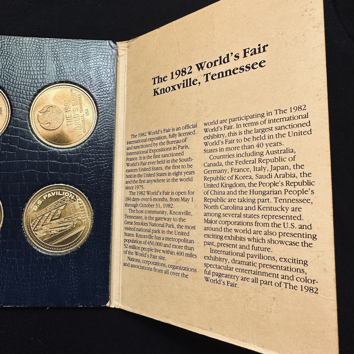 1982 World's Fair Knoxville, Tennessee Four-Piece Medal