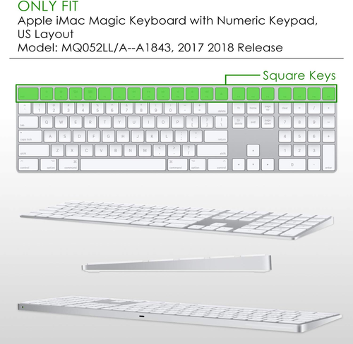 Ombre Blue Cover for Imac Magic Wireless Keyboard with Numeric Keypad MQ052LL/A - Picture 2 of 12