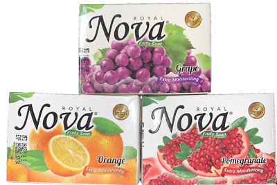 Royal Nova FRUITY SOAP Grape/Orange/Pomegranate  Extra Moisturizing
