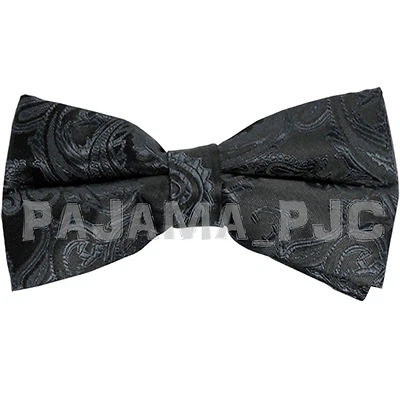 Paisley Bow tie Wedding Party Prom Black Pink Gold Aqua Green Royal Blue Coral - Image 1 of 4