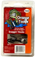 Orange Tackle Weighted Snag Hooks Size 10/0 Quit Your Naggin' Let's Go Snaggin'!
