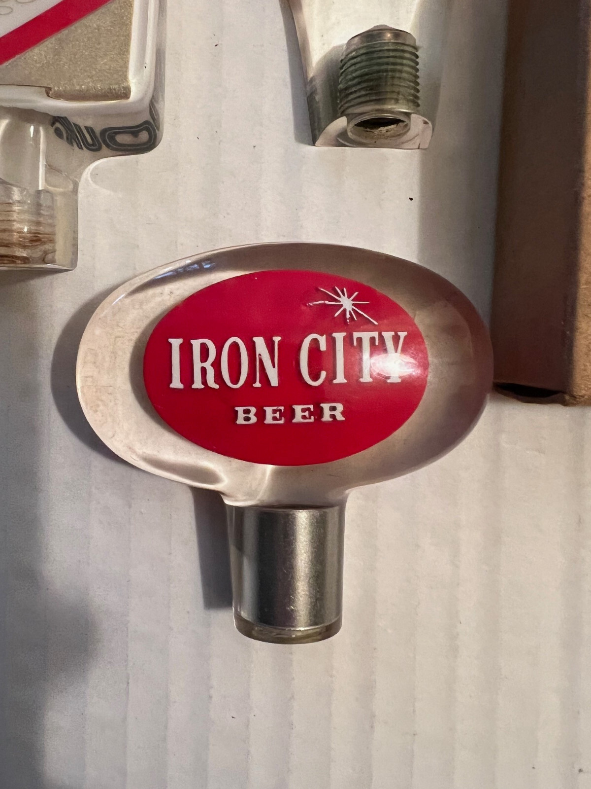 5 Vintage Beer Tap Handles Iron City, Duke, Silver Top Old Tavern / Bar