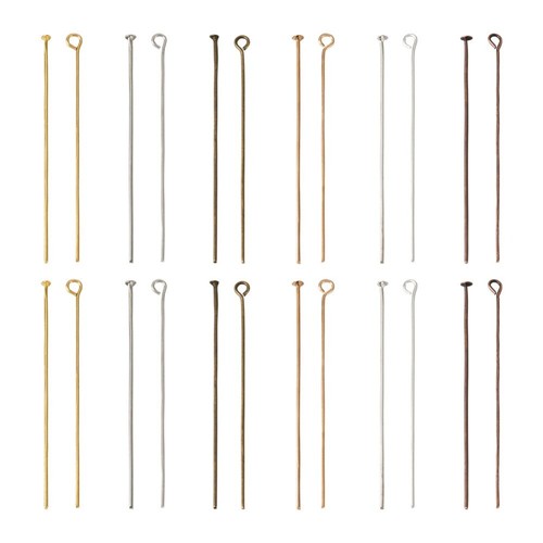 600Pcs/Box Iron Eye Pins Head Pin DIY Craft Findings Jewelry Making Kit 50~51mm - Picture 2 of 12