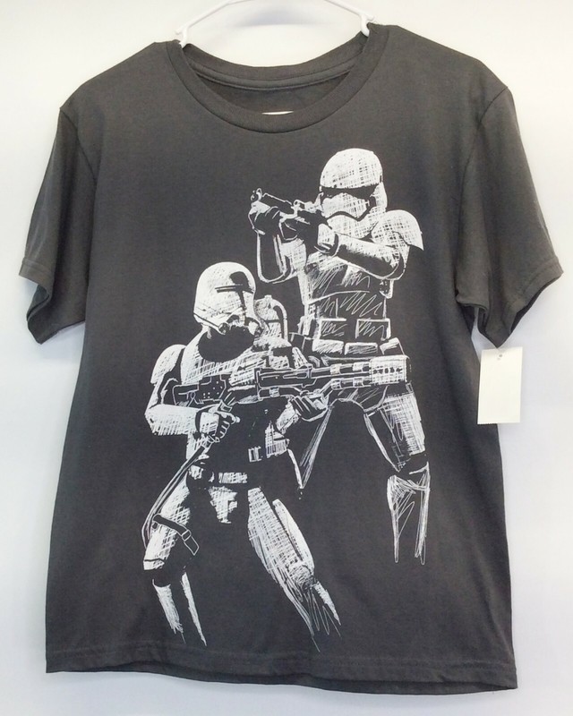Star Wars T-Shirt Darth Vader Kids Size L NWT Grey Pullover Unisex Lucas 2016