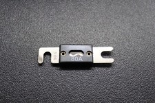 1 PACK 80 AMP ANL FUSE FUSES NICKEL PLATED INLINE WAFER CAR AUDIO STEREO ANL80