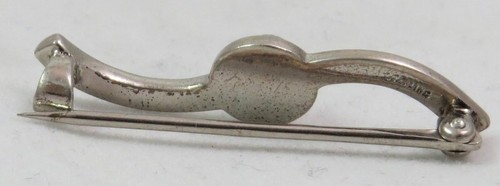 Vintage Lot of 5 Silver Pins Bar Bow Children Turquoise - Picture 7 of 11