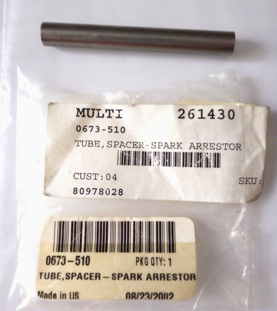 Arctic Cat Tigershark Daytona Spark Arrestor Spacer Tube NOS 0673